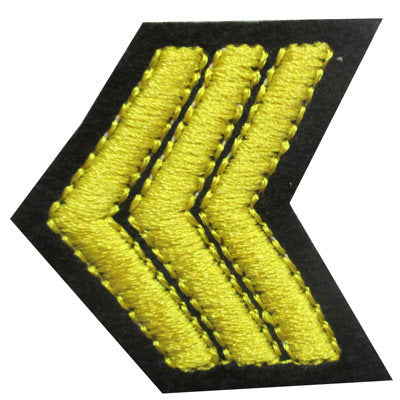 APPLIQUE SERGEANT STRIPES 4CM X 4CM