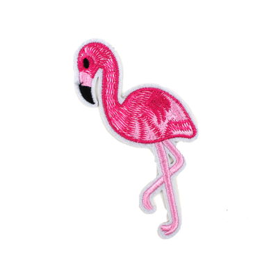 FLAMINGO APPLIQUE 5.5CM X 10CM