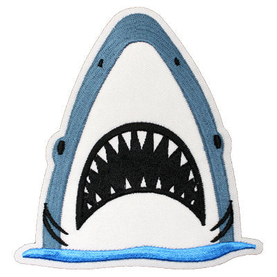 SHARK IRON-ON APPLIQUE 10.5CM X 11CM