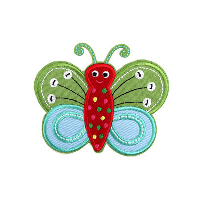 APPLIQUE JUNIOR BUTTERFLY 9.3 X 8.5CM
