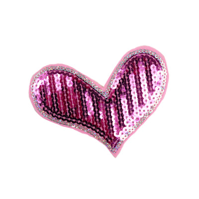 SEQUIN CARTOON HEART APPLIQUE
