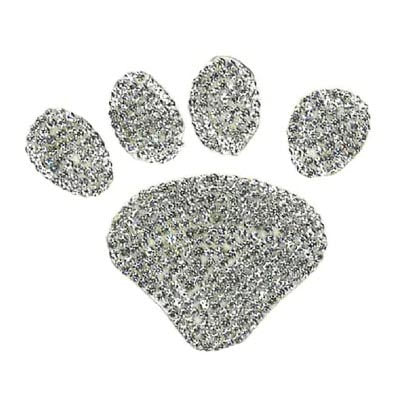 RHINESTONE PAW APPLIQUE  4.3 CM X 3 CM