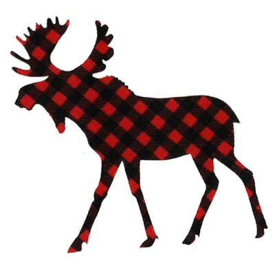 CHRISTMAS DEER APPLIQUE 9.5CM X 9.5CM