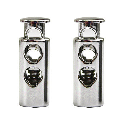 METAL CORD STOP 2 HOLE BULLET 18MMX7MM (5MM HOLE)