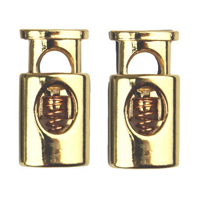 METAL CORD STOP 1 HOLE FLAT BULLET 15MMX10MMX5MM (7MM HOLE)