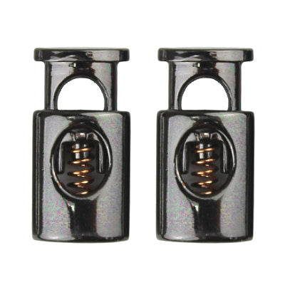 METAL CORD STOP 1 HOLE FLAT BULLET 15MMX10MMX5MM (7MM HOLE)