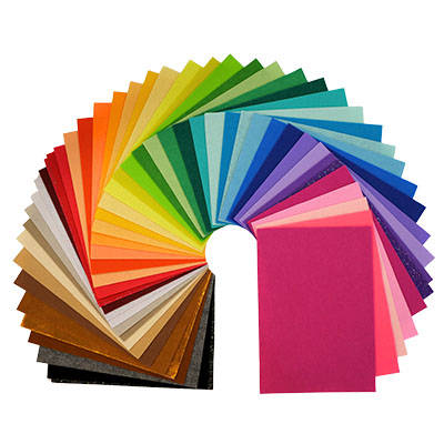 50pcs Assorted Felt Sheets