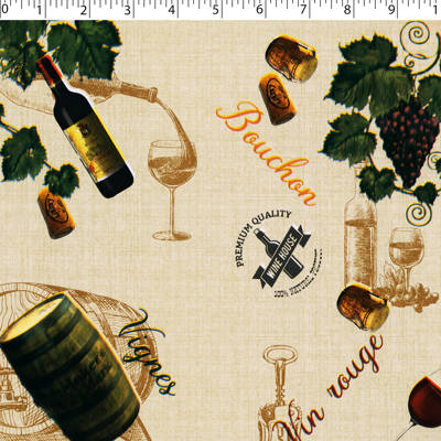 VINYL TABLING PRINTS - VIN ROUGE