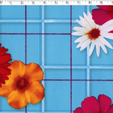 VINYL TABLING PRINTS - FLOWER PLAID