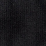 black cotton spandex 2x2 rib