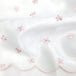 rose petal pink daisy embroidered mesh with scapolled edge