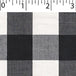 light weight polyester cotton 1 inch gingham in black and white