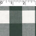 light weight polyester cotton 1 inch gingham in dark green and white