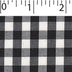 light weight polyester cotton 1/4 inch gingham in black and white