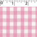 light weight polyester cotton 1/4 inch gingham in pink and white