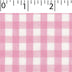 light weight polyester cotton 1/4 inch gingham in pink and white