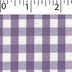 light weight polyester cotton 1/4 inch gingham in lilac and white