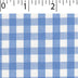 light weight polyester cotton 1/4 inch gingham in light blue and white