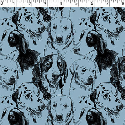 FLANNELETTE PRINTS - DOG FACES