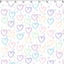 FLANNELETTE PRINTS - WATERCOLOUR HEARTS