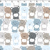 FLANNELETTE PRINTS - TEDDY ROWS