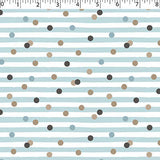 FLANNELETTE PRINTS - DOTTED STRIPE