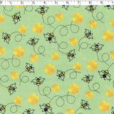 FLANNELETTE PRINTS -HONEY BEE