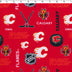 NHL FLANNEL - ALLOVER - CALGARY FLAMES