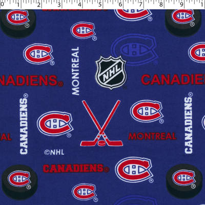 NHL FLANNEL - ALL OVER - MONTREAL CANADIENS