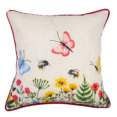 CUSHION COVER - BUTTERFLY GARDEN