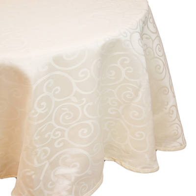 VOLUTE TABLECLOTH 72" ROUND