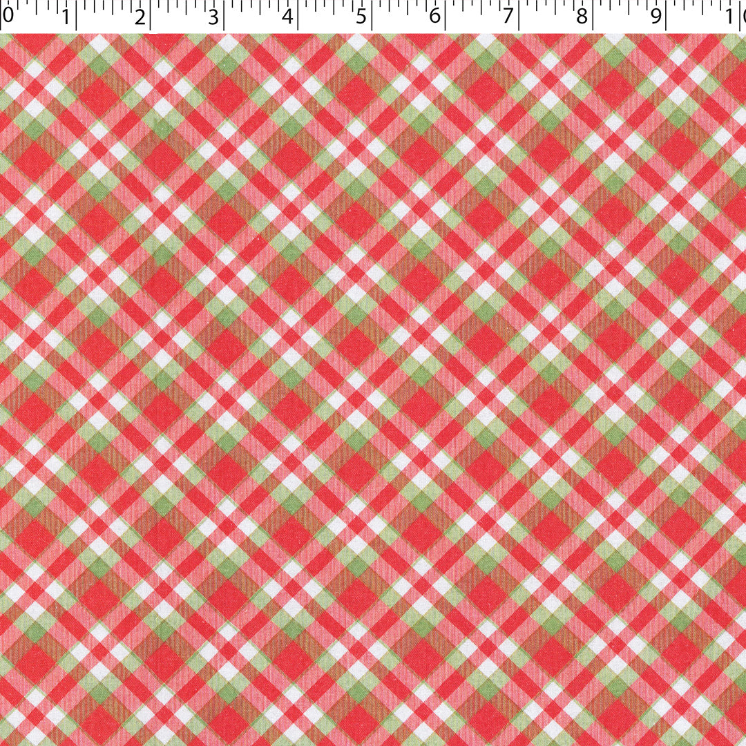 FESTIVE FARM - DIAGONAL  PLAID