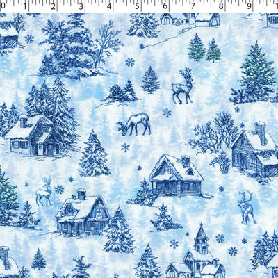 WINTER BLUES - WOODLAND CABIN