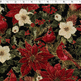 ELEGANCE CHRISTMAS III - CARDINAL POINSETTIA