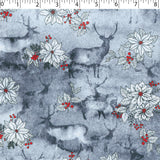 WINTER WONDERLAND II - POINSETTIA DEER