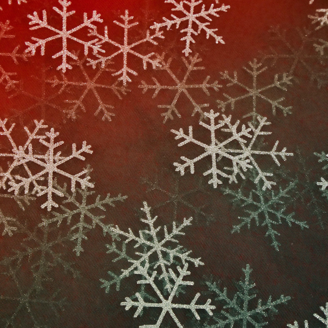 OMBRE MESH - SNOWFLAKES