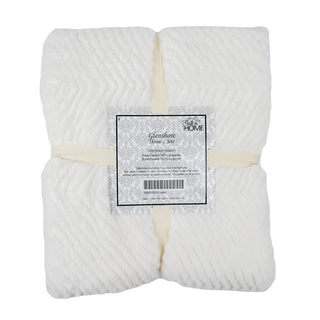 GLENSHORE THROW - CREAM