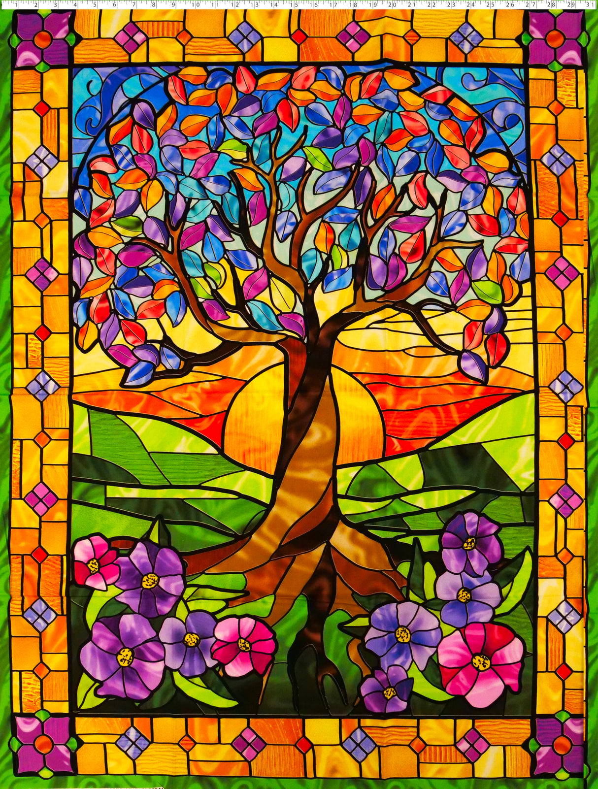 STAINED GLASS PANEL