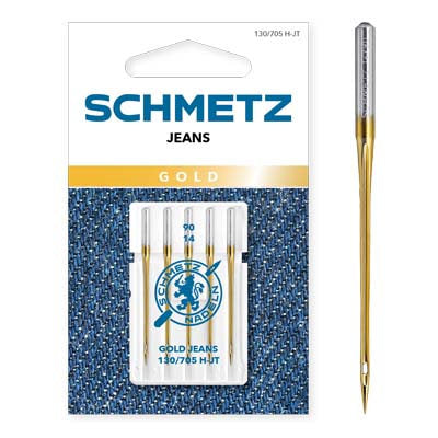 SCHMETZ NEEDLE - GOLD JEAN NEEDLES 90/14 (1860)