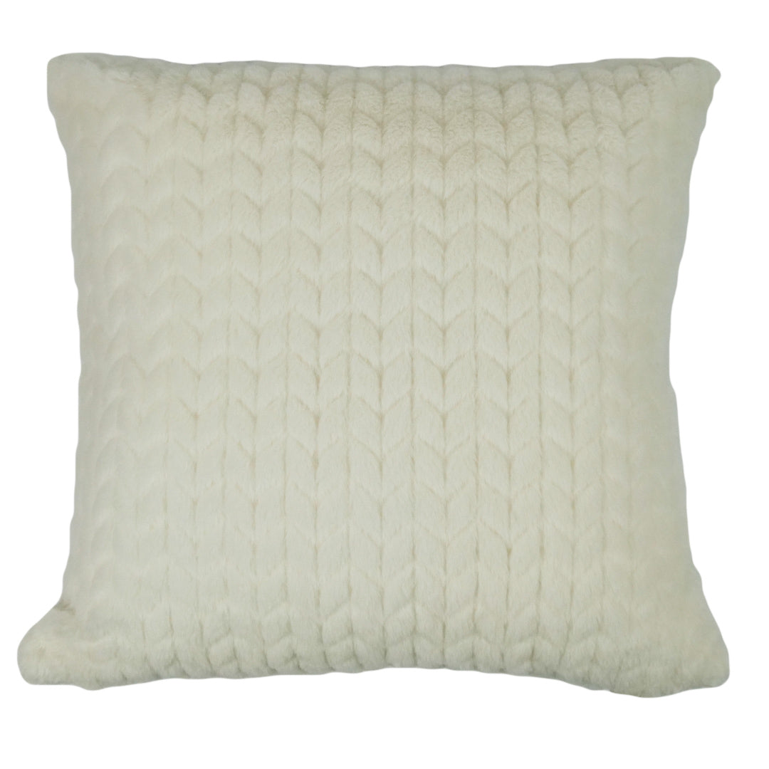 CUSHION COVER - CHEVRON FUR