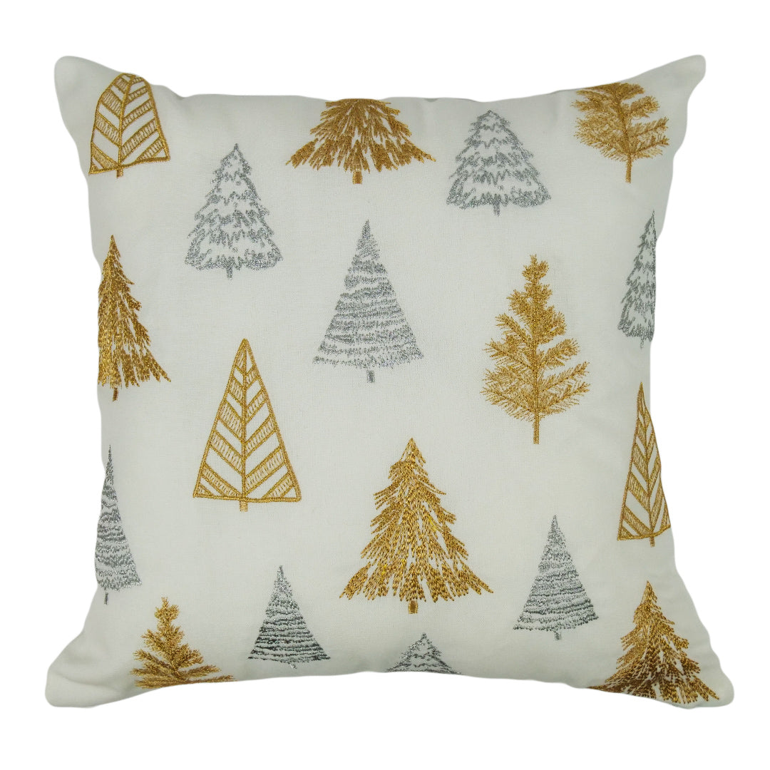 CUSHION COVER - METALLIC TREES