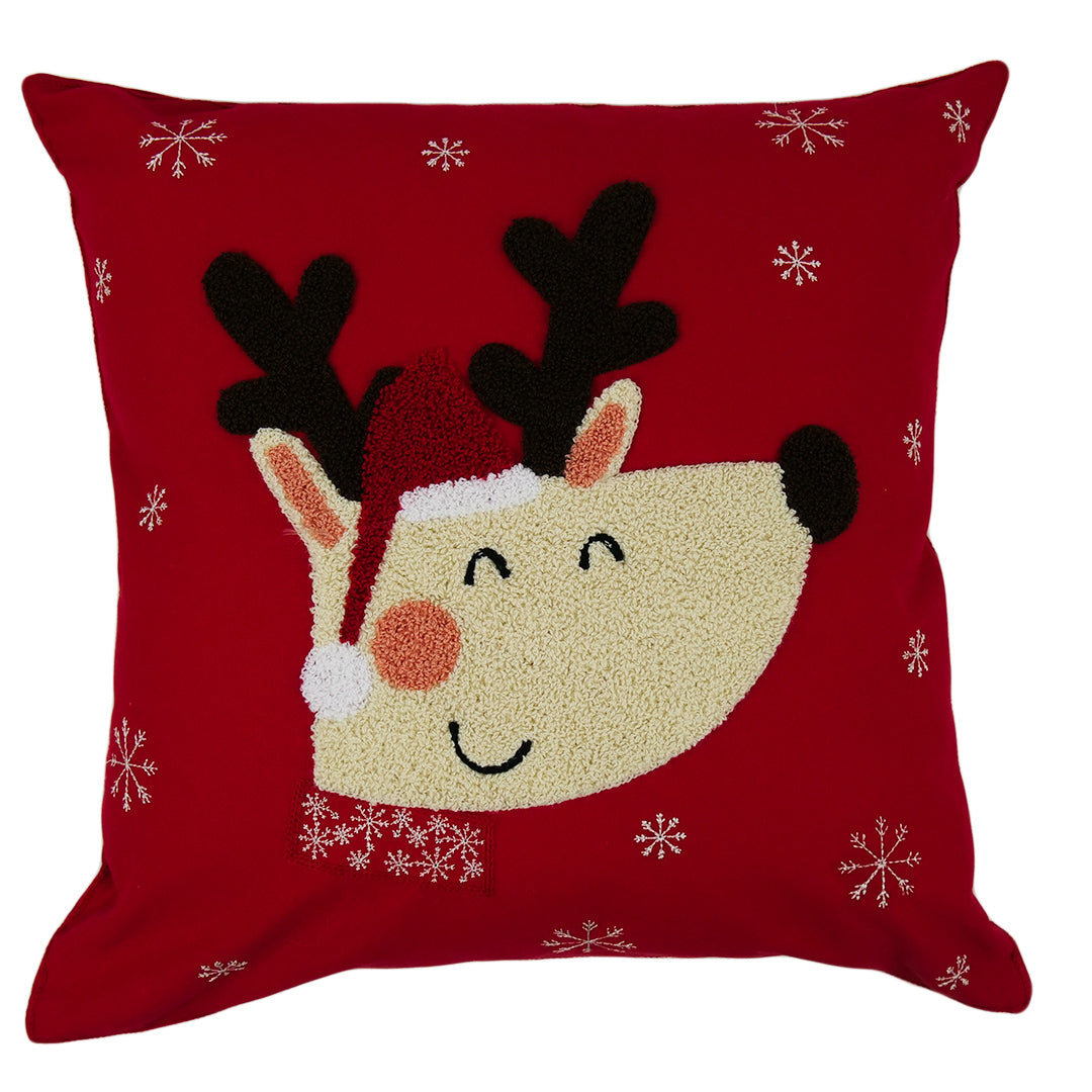CUSHION COVER - HOLIDAY DEER