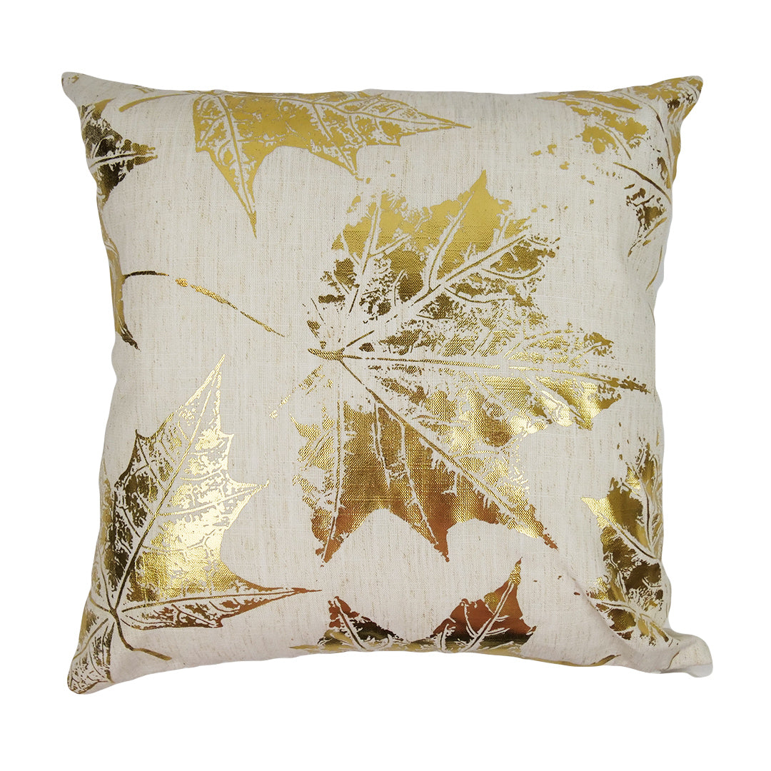 CUSHION COVER - GOLD LEAF