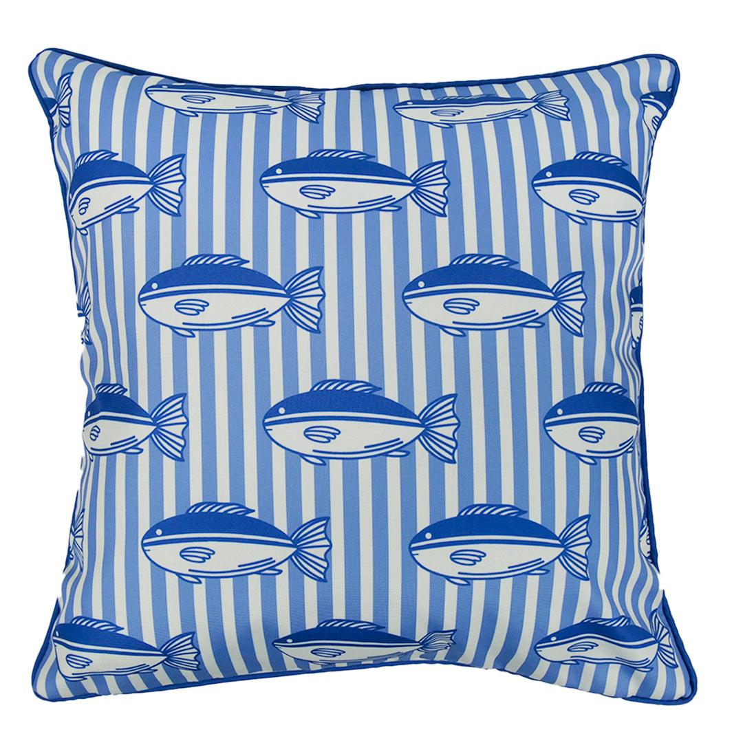 KENORA OUTDOOR CUSHION COVERS - FISHY