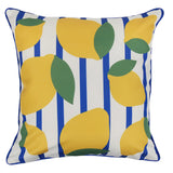 KENORA OUTDOOR CUSHION COVERS - LEMON STRIPE