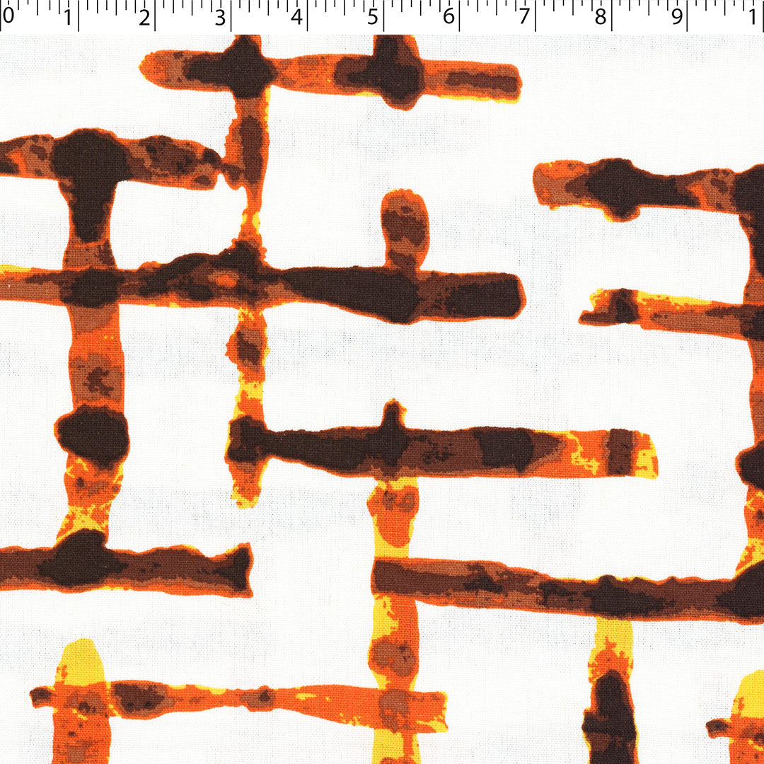 SAN PAULO RAYON/LINEN BLEND PRINTS - ABSTRACT PLAID