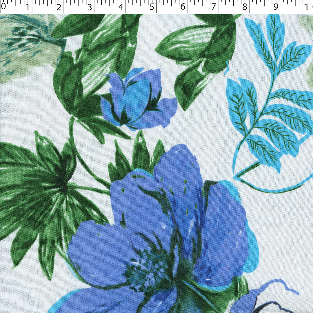 SAN PAULO RAYON/LINEN BLEND PRINTS - LARGE FLORAL