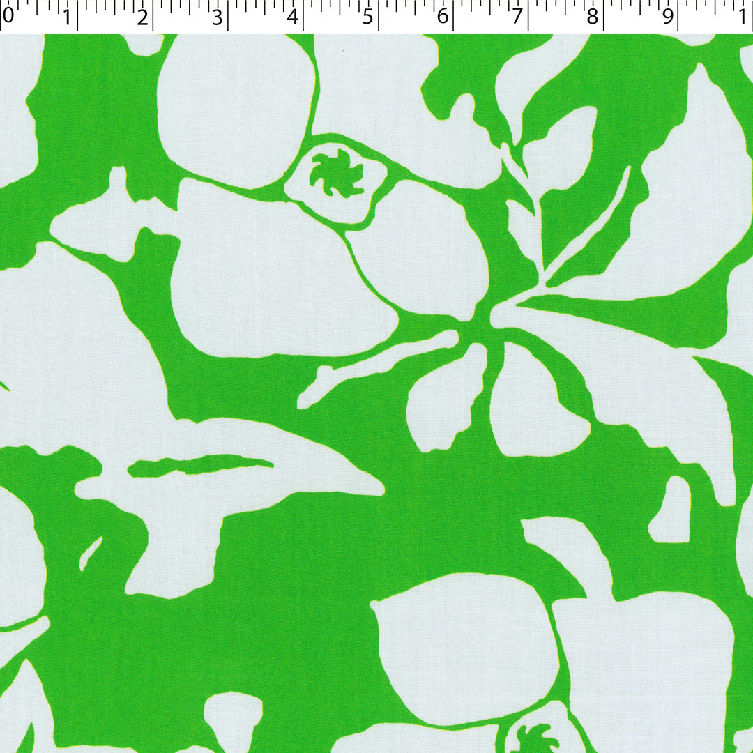 DEIRDRE RAYON POPLIN PRINTS - MONOTONE FLAT FLORAL