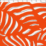 DEIRDRE RAYON POPLIN PRINTS - MONOTONE LEAVES