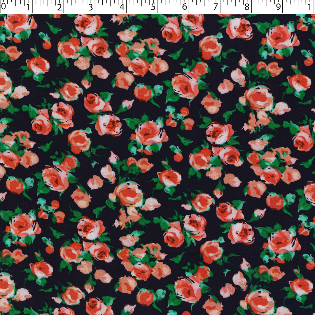 DESIREE - RAYON VOILE PRINTS - ROSES